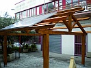 Struttura in legno per supporto fotovoltaico