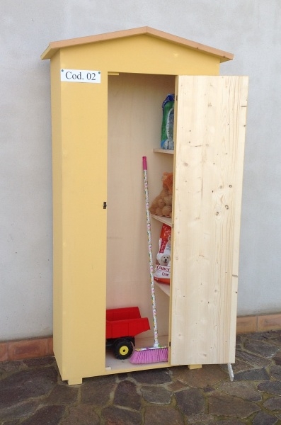 Amico legno srl prodotti armadi in legno per esterno Ripostiglio esterno