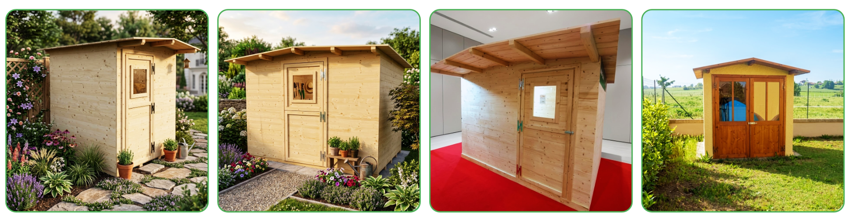 Casette da Giardino in legno prefabbricate